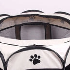 Portable Foldable Pet Playpen - Octagonal Fence Kennel Tent for Dogs & Cats