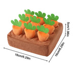 Dog Snuffle Mat - Interactive Slow Feeder Puzzle with Removable Carrots