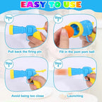Interactive Cat Ball Launcher Toy with Soft Plush Balls