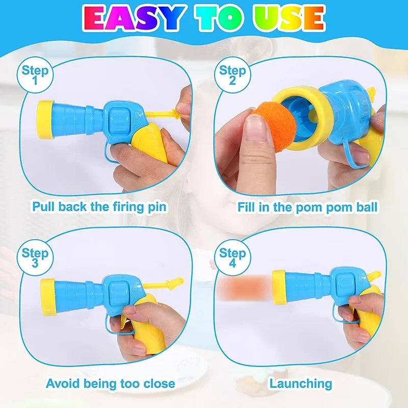 Interactive Cat Ball Launcher Toy with Soft Plush Balls