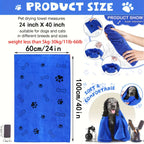 Quick Drying Microfiber Dog Towel | Super Absorbent Pet Bath Towel for Dogs & Cats