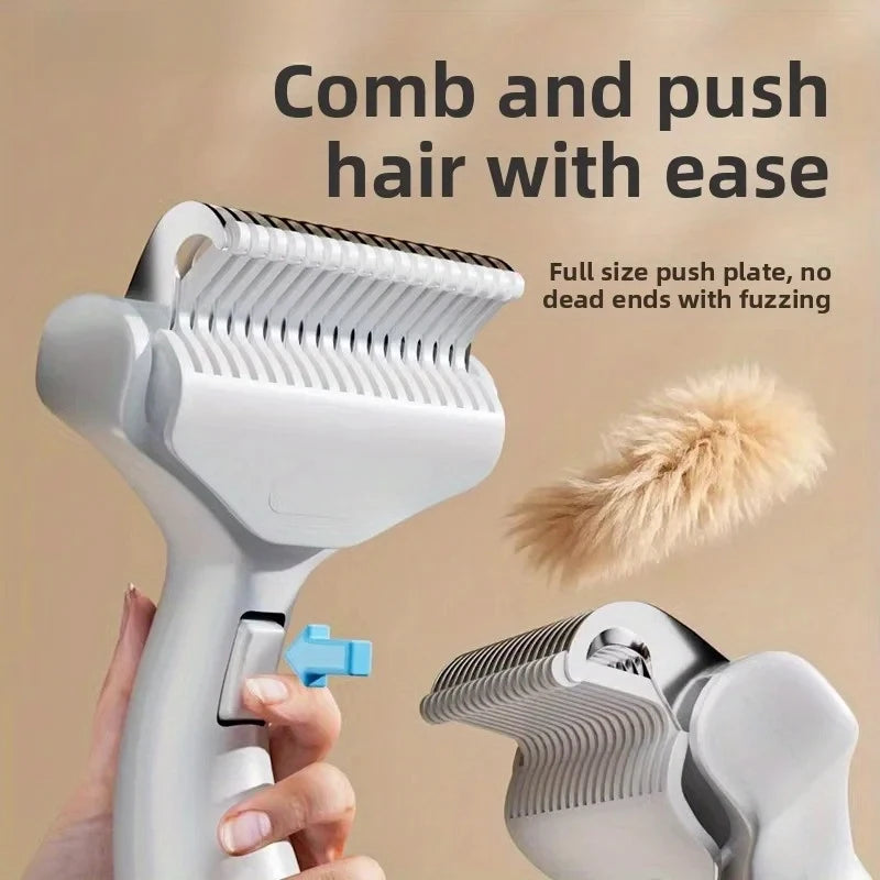 Pet Hair Removal Comb Curved Stainless Steel Teeth for Dogs