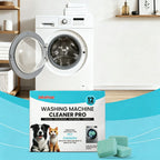 12PCS Washing Machine Cleaning Tablets | Remove Pet Hair, Odors & Deep Clean Laundry Machine