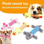 Squeaky Plush Dog Toy | Pig, Duck & Elephant Design Chew Toy for Interactive Play & Training