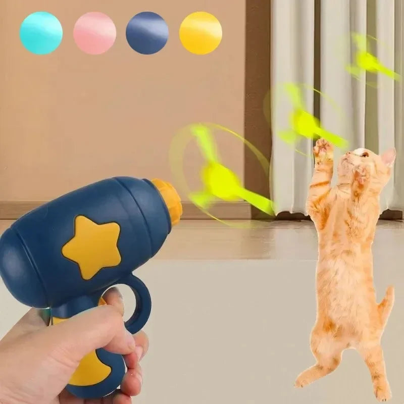 Interactive Flying Disc Cat Toy Launcher | Fun Chasing Training Toy for Kittens & Cats
