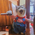 Funny Cat Clothes Halloween Cosplay Costumes For Small Medium Dog
