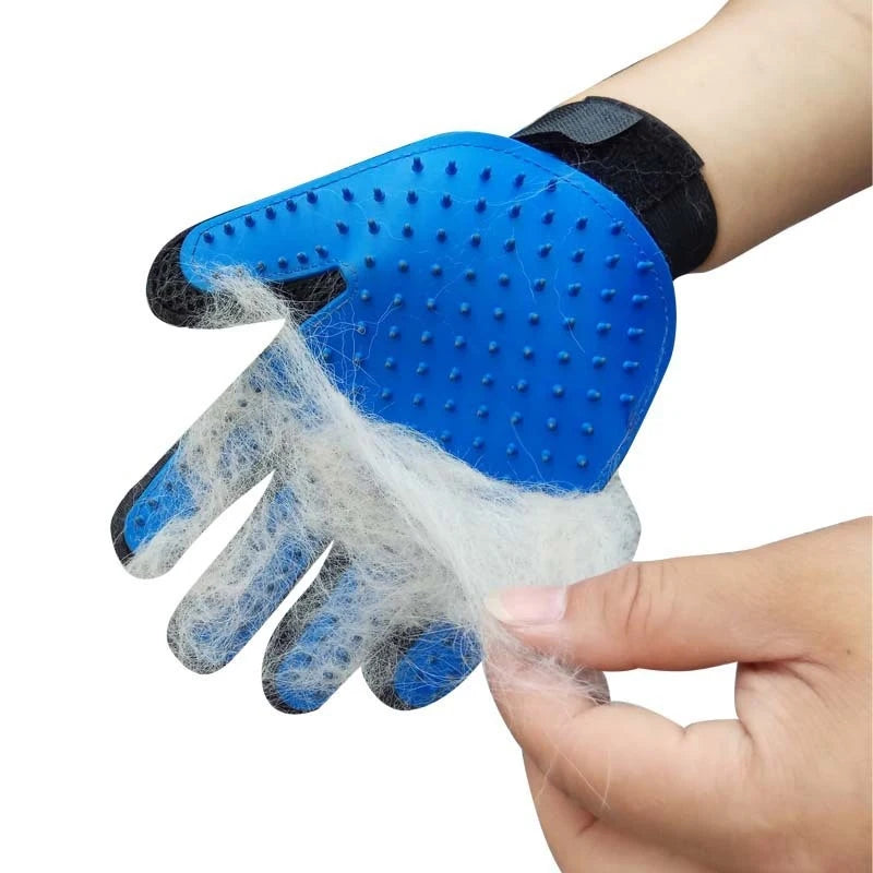 Pet Grooming & Bath Massage Glove for Dogs and Cats – Hair Removal Grooming Mitt
