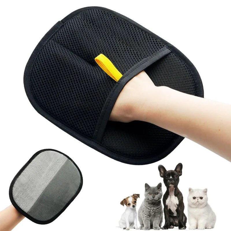 Pet Grooming Gloves Hair Remover | Dog & Cat Cleaning Glove