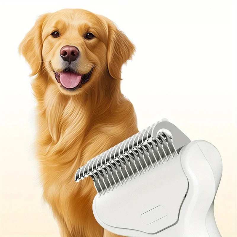 Pet Hair Removal Comb Curved Stainless Steel Teeth for Dogs