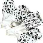 Dog Paw Print Latex Balloons - 20pcs White Pet-Themed Party Decorations