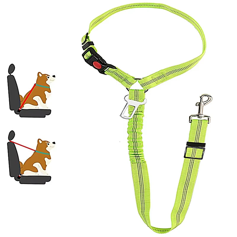2 in 1 Solid Dog Harness Leash Pet Car Seat