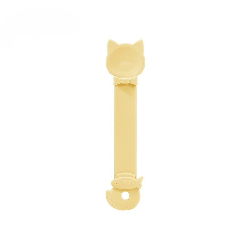 Long-Handle Cat Treat Spoon - Easy-Squeeze Lickable Wet Food Feeder
