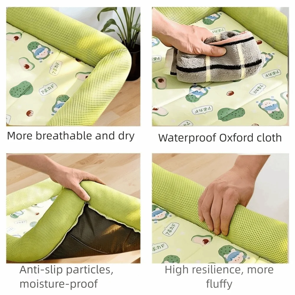 Square Cooling Dog Bed | Soft Breathable Pet Sleeping Mat for Dogs & Cats