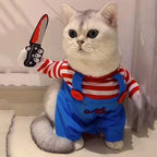 Funny Cat Clothes Halloween Cosplay Costumes For Small Medium Dog