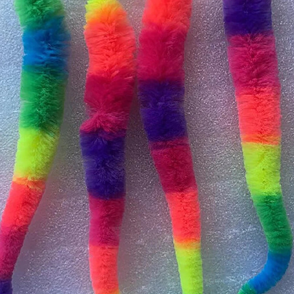Interactive Cat Bouncing Ball Toy | Colorful Worm Caterpillar Teaser Toy for Indoor Cats & Kittens