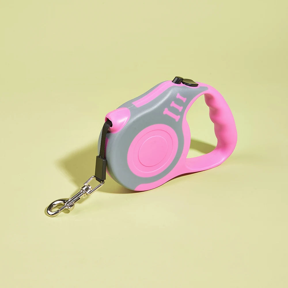 Retractable Dog Leash 3m/5m Nylon Rope Lead | Automatic Walking Lead for Small & Medium Dogs & Cats