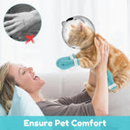 Cat Muzzle Grooming Set | Breathable Anti-Bite Hood with Silicone Paw Covers for Cats