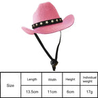 British Pet Dog Hat Star Cowboy Hat Pet Supplies Adjustable