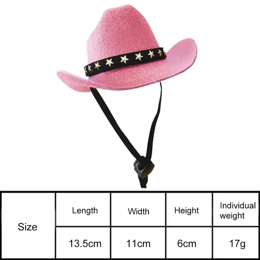 British Pet Dog Hat Star Cowboy Hat Pet Supplies Adjustable