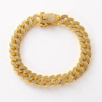 Luxury Hip Hop Dog Collar, Gold Tone Stainless Steel Cuban