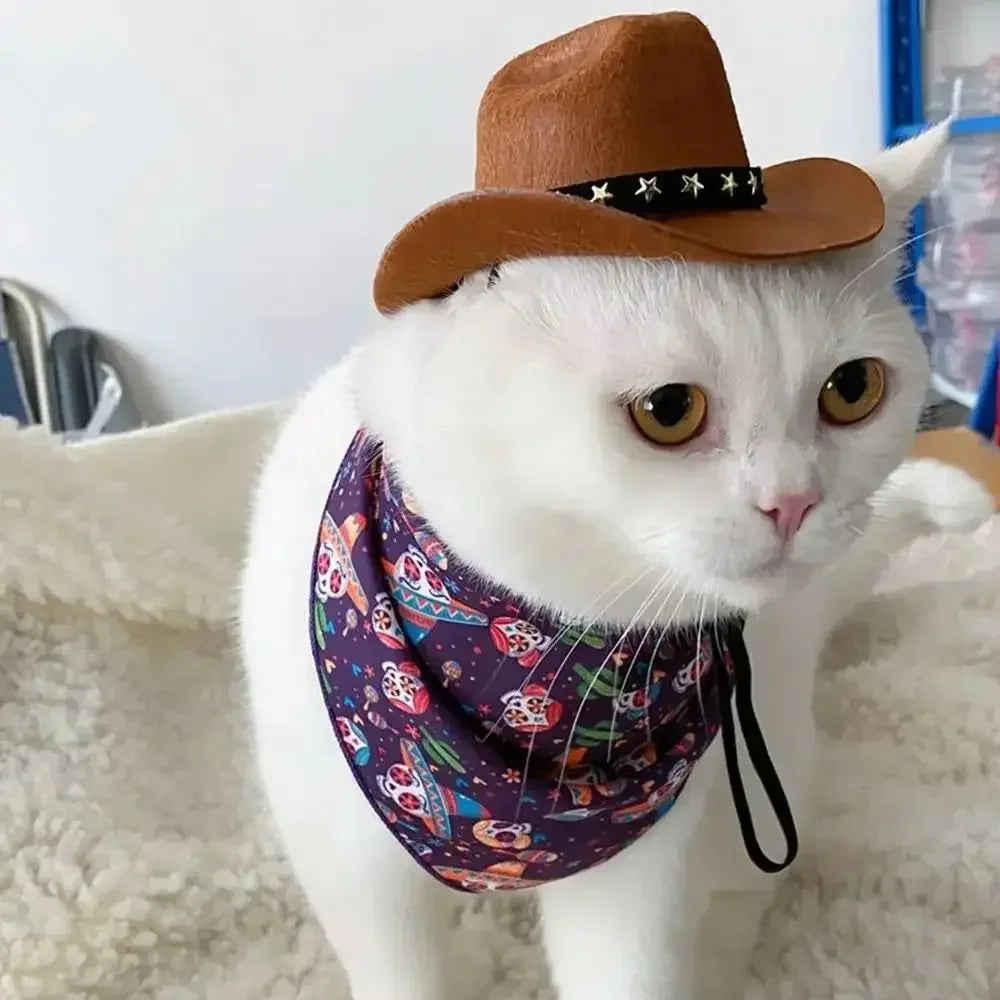 British Pet Dog Hat Star Cowboy Hat Pet Supplies Adjustable
