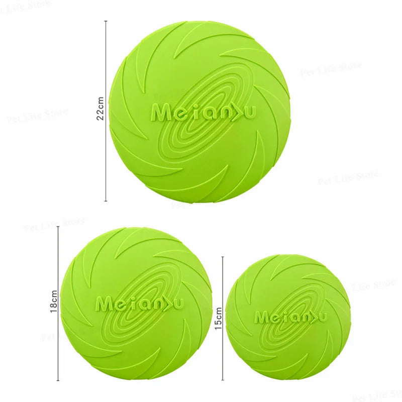 OUZEY Bite Resistant Flying Disc Dog Toy | Outdoor Training & Interactive Fetch Toy for Dogs