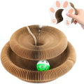 Magic Organ Cat Scratcher Board with Ball - Foldable Corrugated Scratching Toy