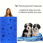 Quick Drying Microfiber Dog Towel | Super Absorbent Pet Bath Towel for Dogs & Cats