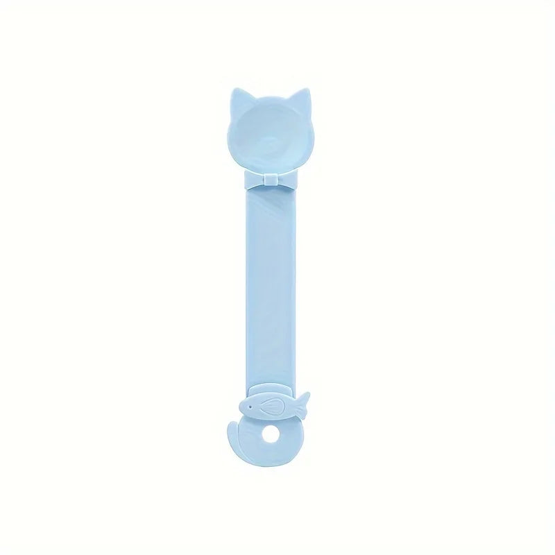 Long-Handle Cat Treat Spoon - Easy-Squeeze Lickable Wet Food Feeder