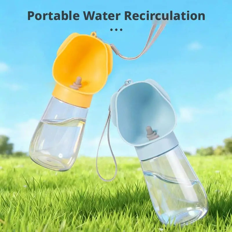 Portable 300ML Pet Water Bottle for Dogs & Cats – Leakproof Travel Drinking Bowl for Hiking & Walks