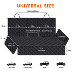 Car Dog Seat Cover For Back Seat Waterproof Auto Rear