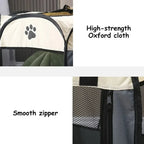 Portable Foldable Pet Playpen - Octagonal Fence Kennel Tent for Dogs & Cats