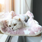 Cat Window Hanging Hammock Bed with Suction Cups | Space-Saving Pet Perch