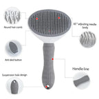 Self-Cleaning Pet Grooming Brush for Dogs & Cats – Slicker Hair Remover & Dematting Comb