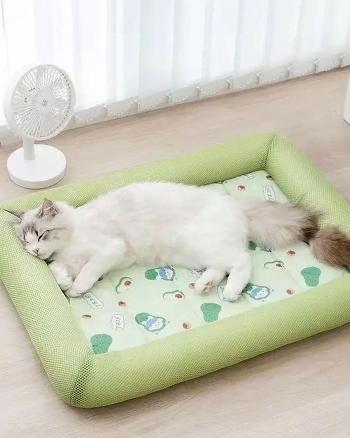 Square Cooling Dog Bed | Soft Breathable Pet Sleeping Mat for Dogs & Cats