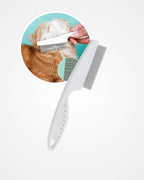 Stainless Steel Flea Comb for Dogs & Cats – Fine Tooth Pet Grooming & Hair Removal Comb