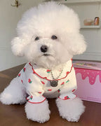 Strawberry Small Dog Clothes Summer Breathable Clothing for Cat Cute