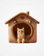Winter Foldable Pet House Removable Washable Bed Puppy Cave Sofa