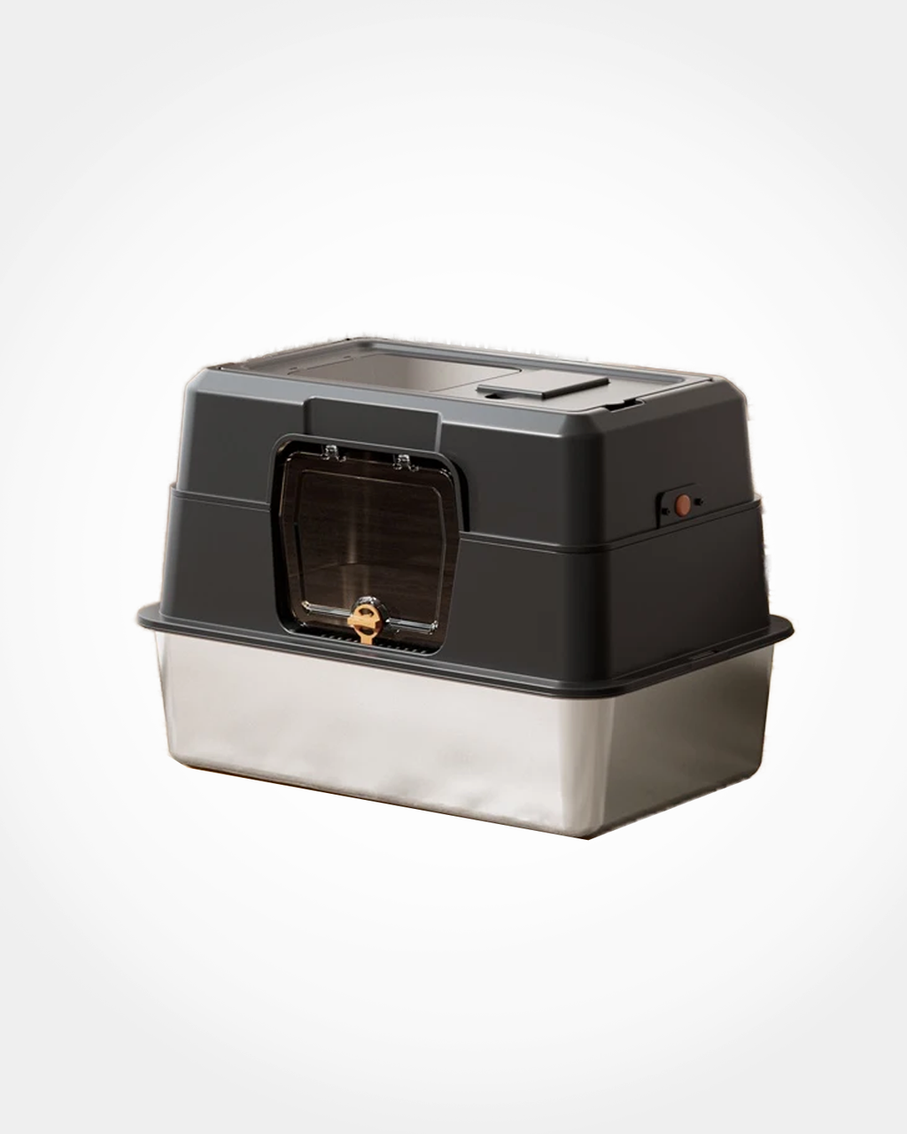 Enclosed Stainless Steel Cat Litter Box