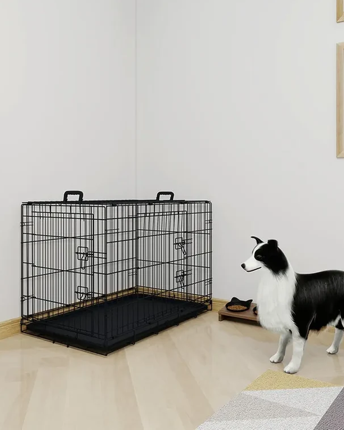 36-Inch Double-Door Wire Dog Crate