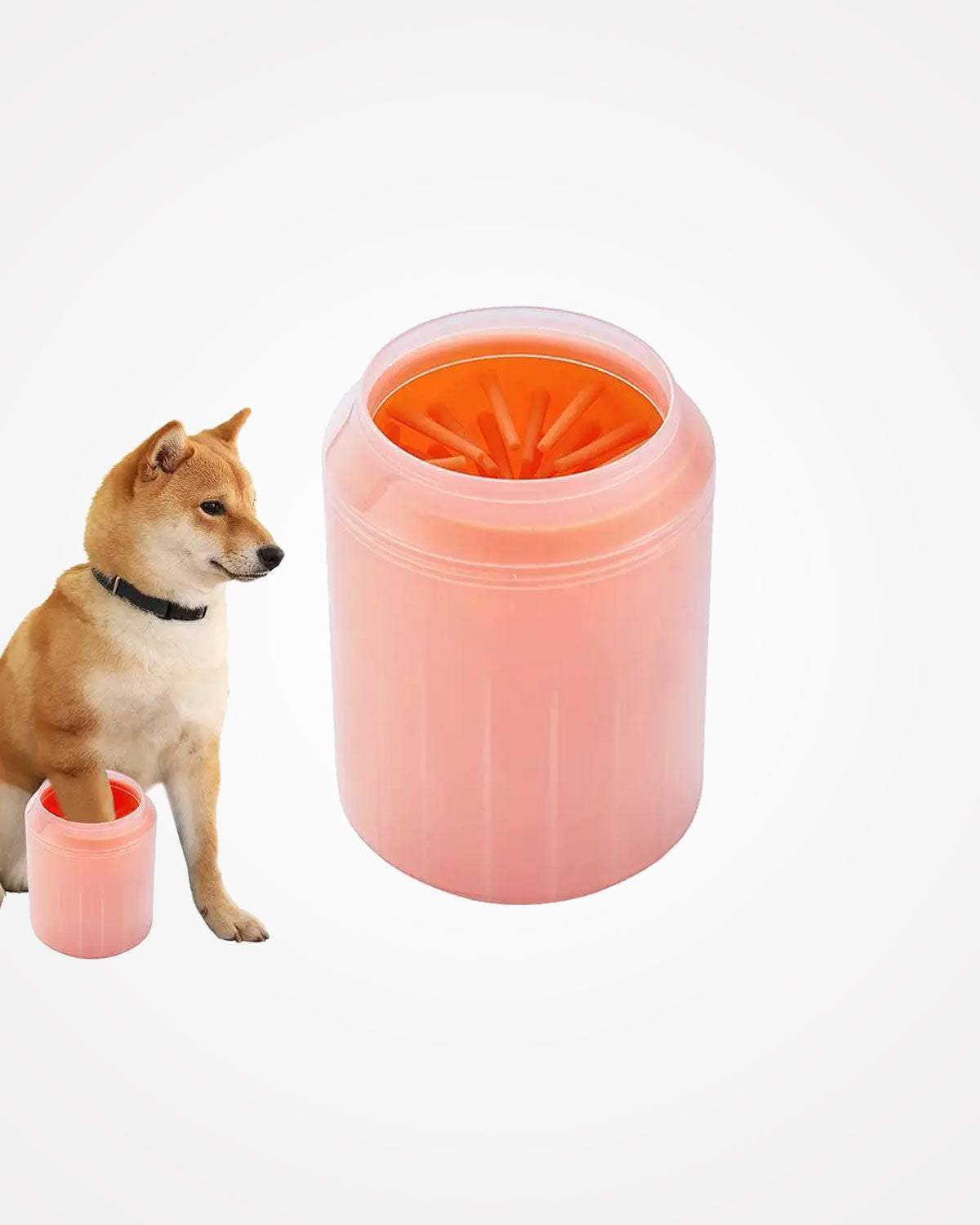 Portable Dog Paw Cleaner with Silicone Brush & Towel Bucket | Pet Foot Washer for Dogs & Cats