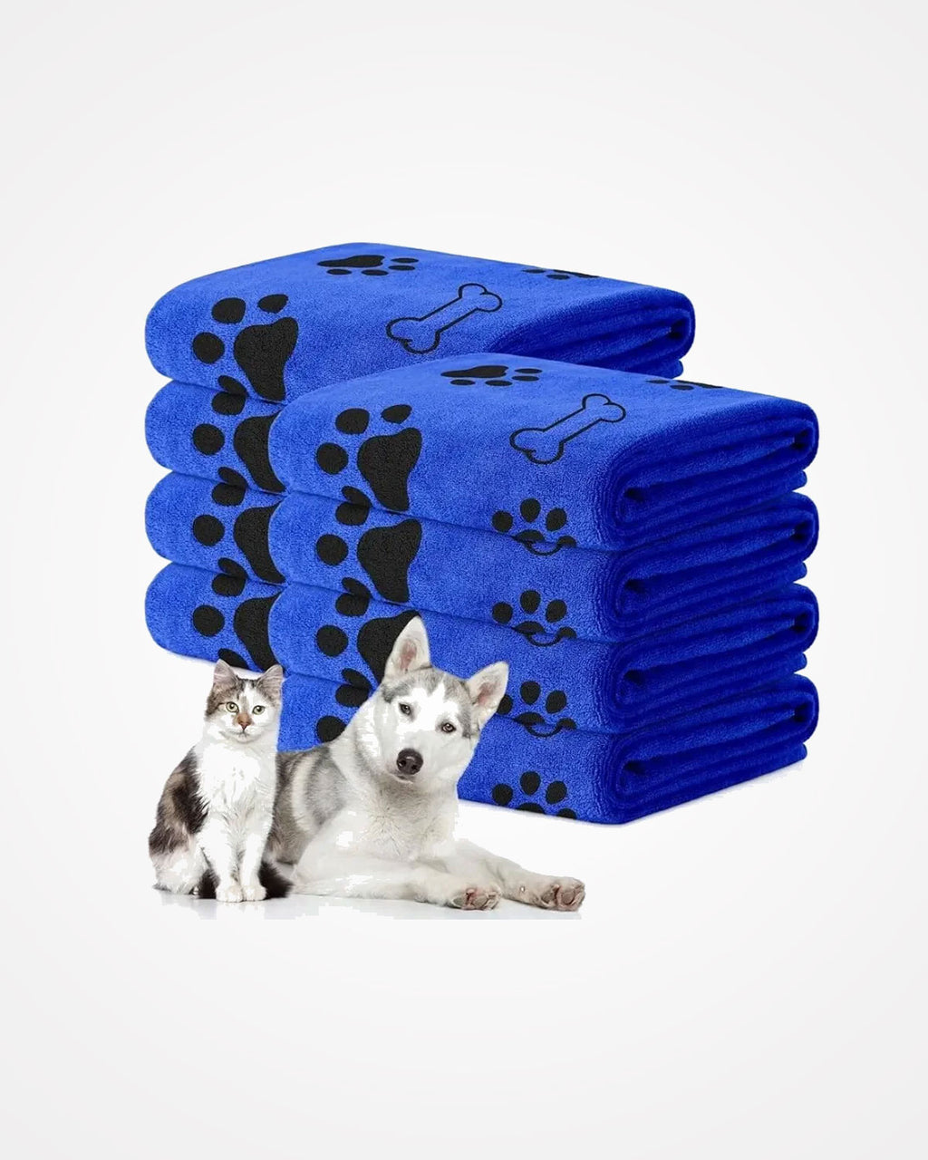 Quick Drying Microfiber Dog Towel | Super Absorbent Pet Bath Towel for Dogs & Cats