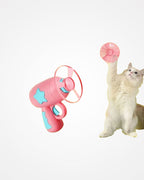 Interactive Flying Disc Cat Toy Launcher | Fun Chasing Training Toy for Kittens & Cats