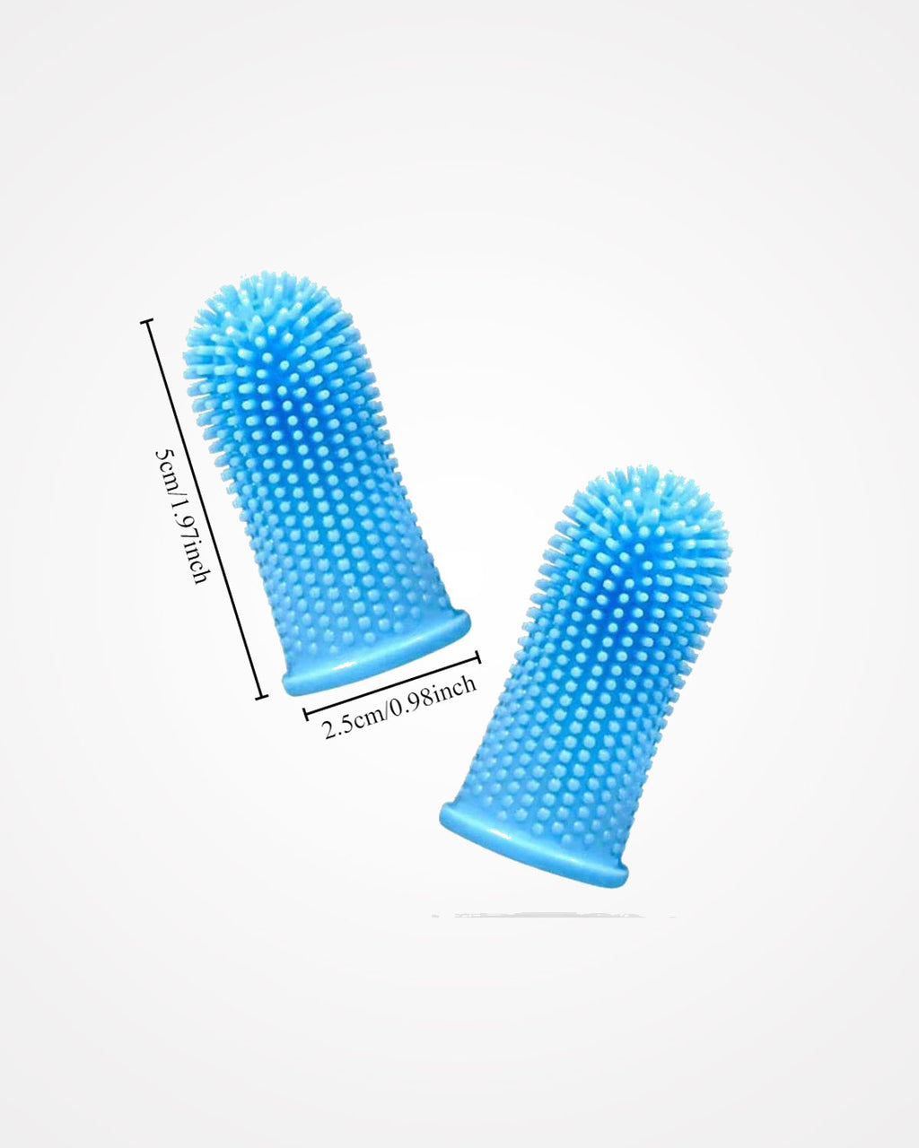 Dog & Cat Finger Toothbrush with Storage Case | Soft Silicone Pet Dental Brush
