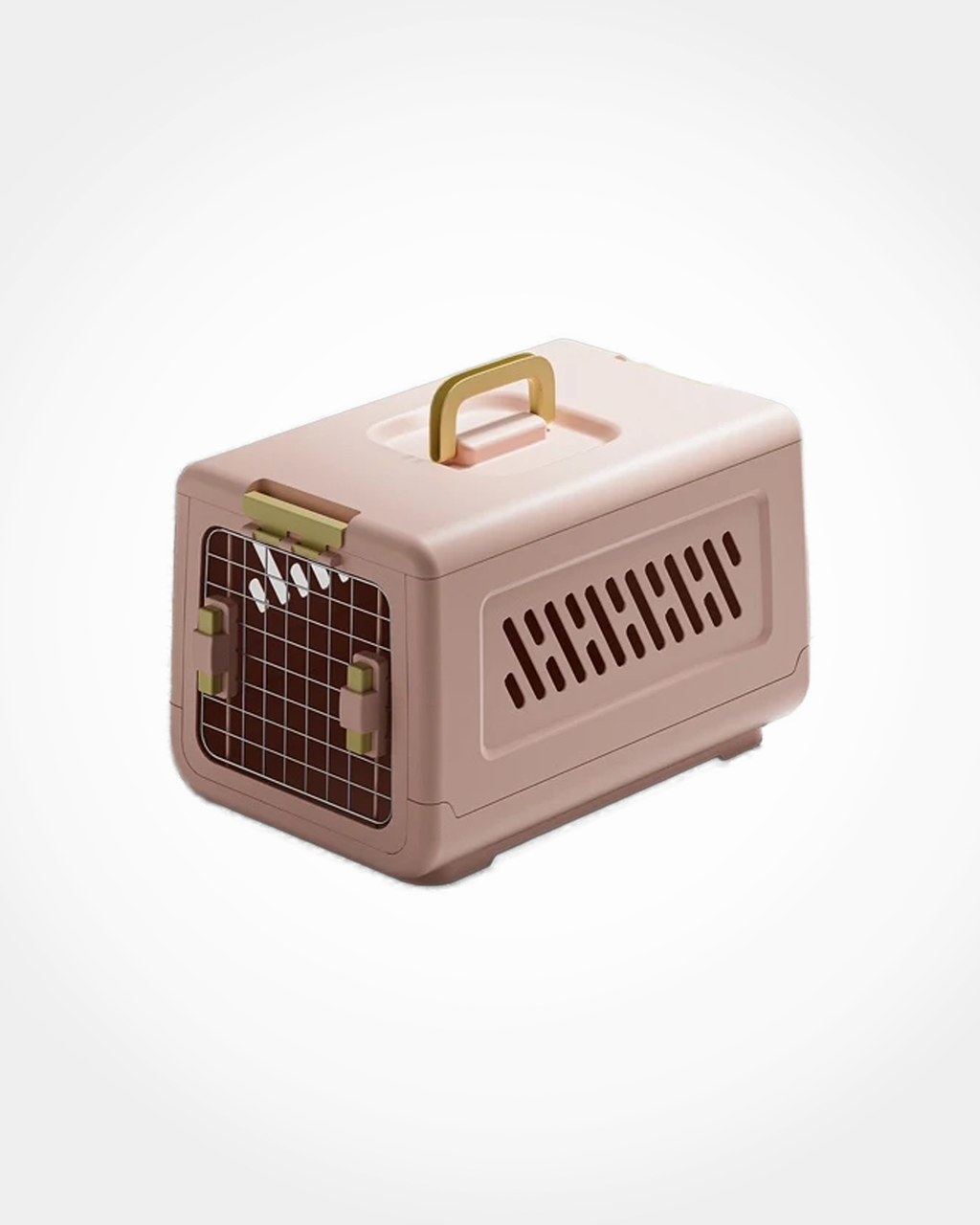 Pink Enclosed Travel Cat Litter Box