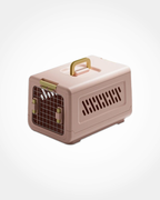 Pink Enclosed Travel Cat Litter Box